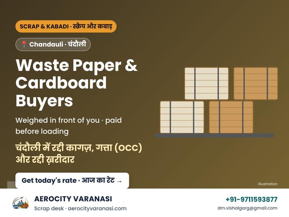 Waste Paper, Cardboard (OCC) & Raddi Buyers in Chandauli