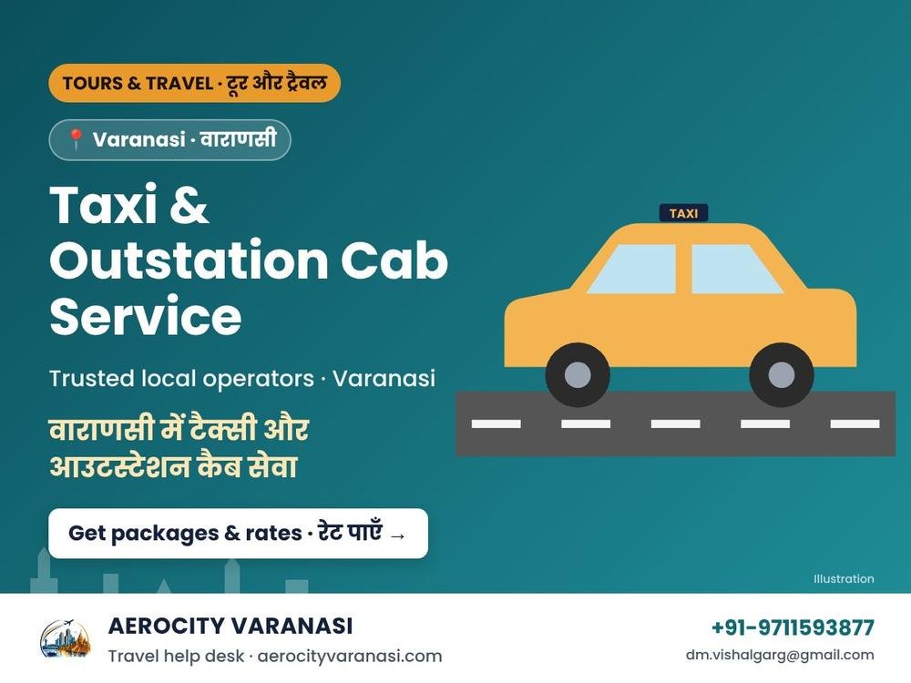 Taxi & Outstation Cab Service in Varanasi – One Way & Round Trip
