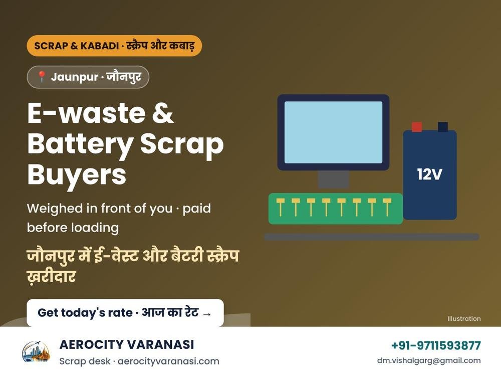 E-waste & Battery Scrap Buyers in Jaunpur – Computers, Laptops & Inverter Batteries