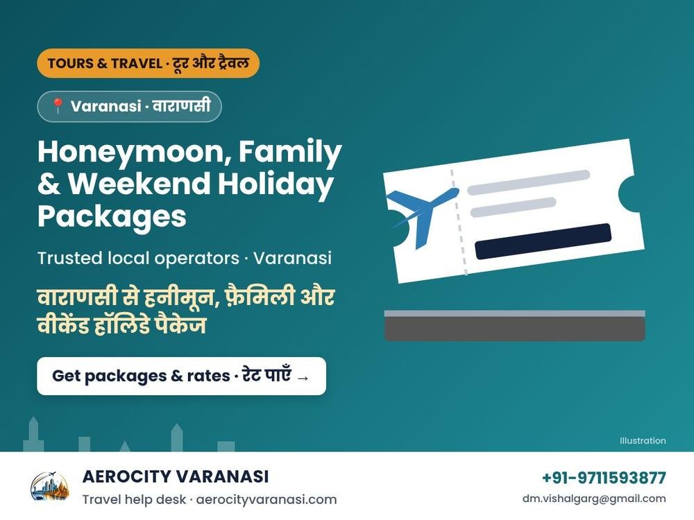 Honeymoon, Family & Weekend Holiday Packages from Varanasi