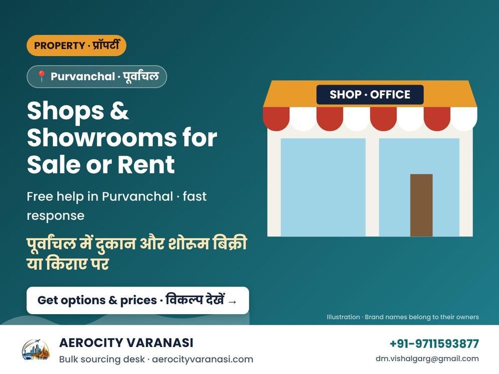 Shops & Showrooms for Sale or Rent in Purvanchal
