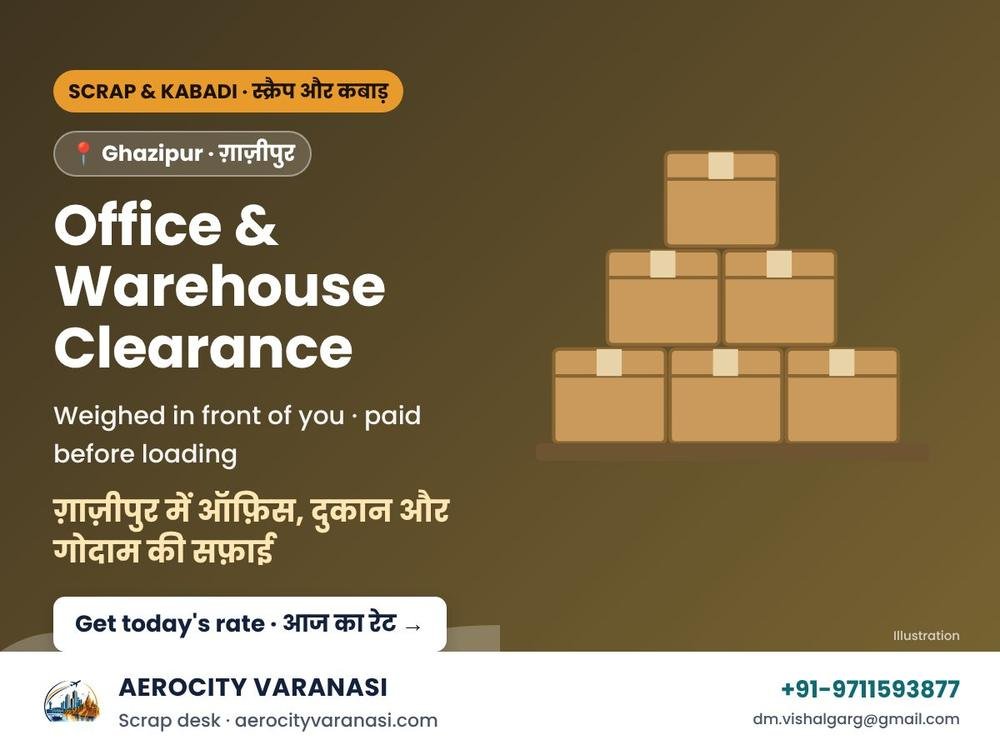 Office, Shop & Warehouse Clearance Scrap Pickup in Ghazipur