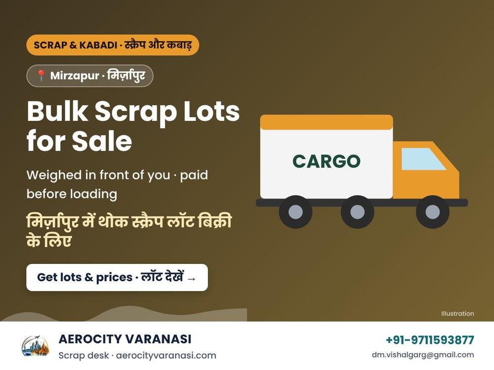 Bulk Scrap Lots for Sale in Mirzapur – Iron, Paper & Plastic Supply for Recyclers