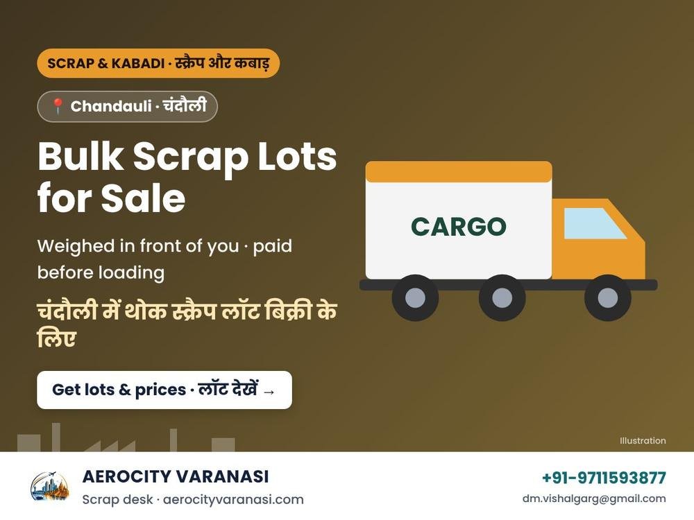 Bulk Scrap Lots for Sale in Chandauli – Iron, Paper & Plastic Supply for Recyclers