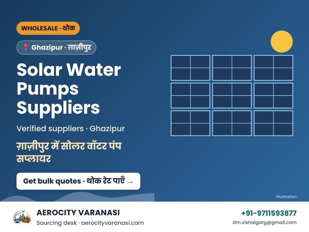 Solar Water Pumps Suppliers in Ghazipur