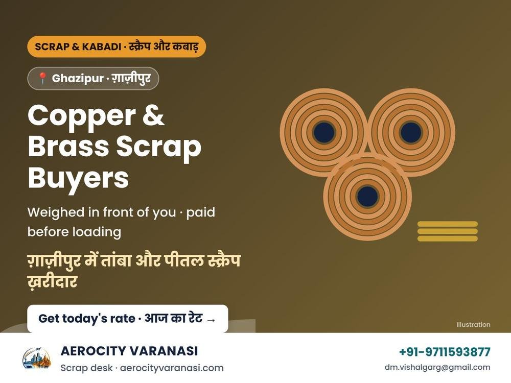 Copper & Brass Scrap Buyers in Ghazipur – Wire, Cable & Utensil Scrap
