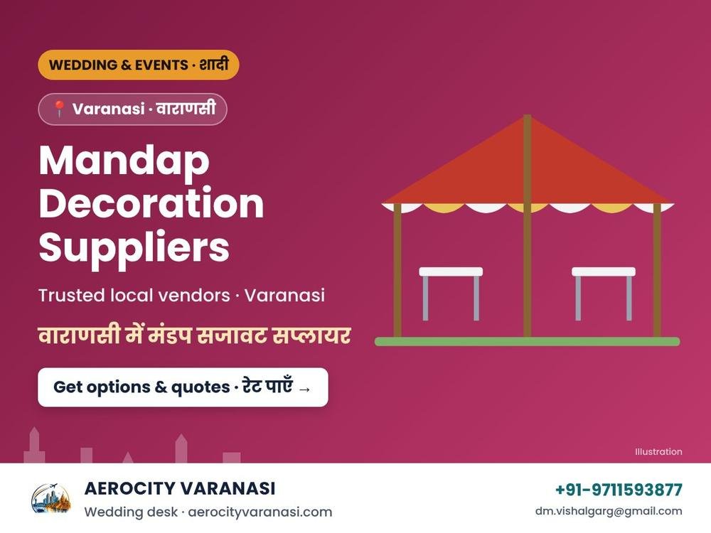 Mandap Decoration Suppliers in Varanasi