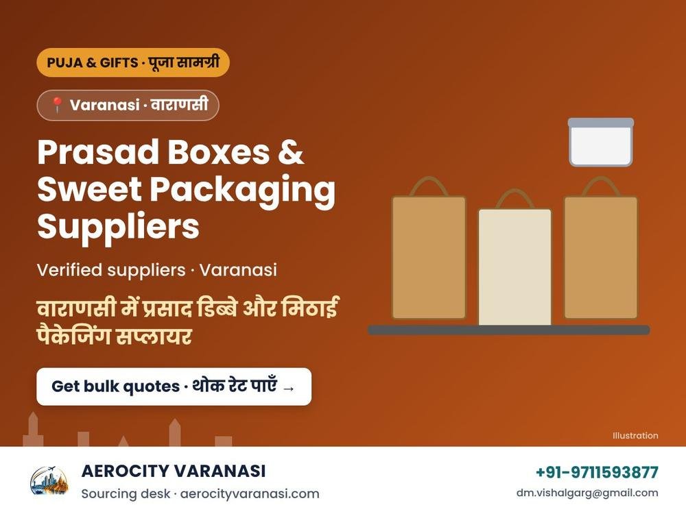 Prasad Boxes & Sweet Packaging Suppliers in Varanasi