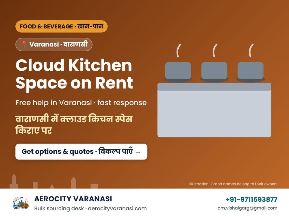 Cloud Kitchen Space on Rent in Varanasi