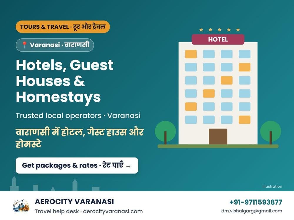 Hotels, Guest Houses & Homestays in Varanasi – Best Rates