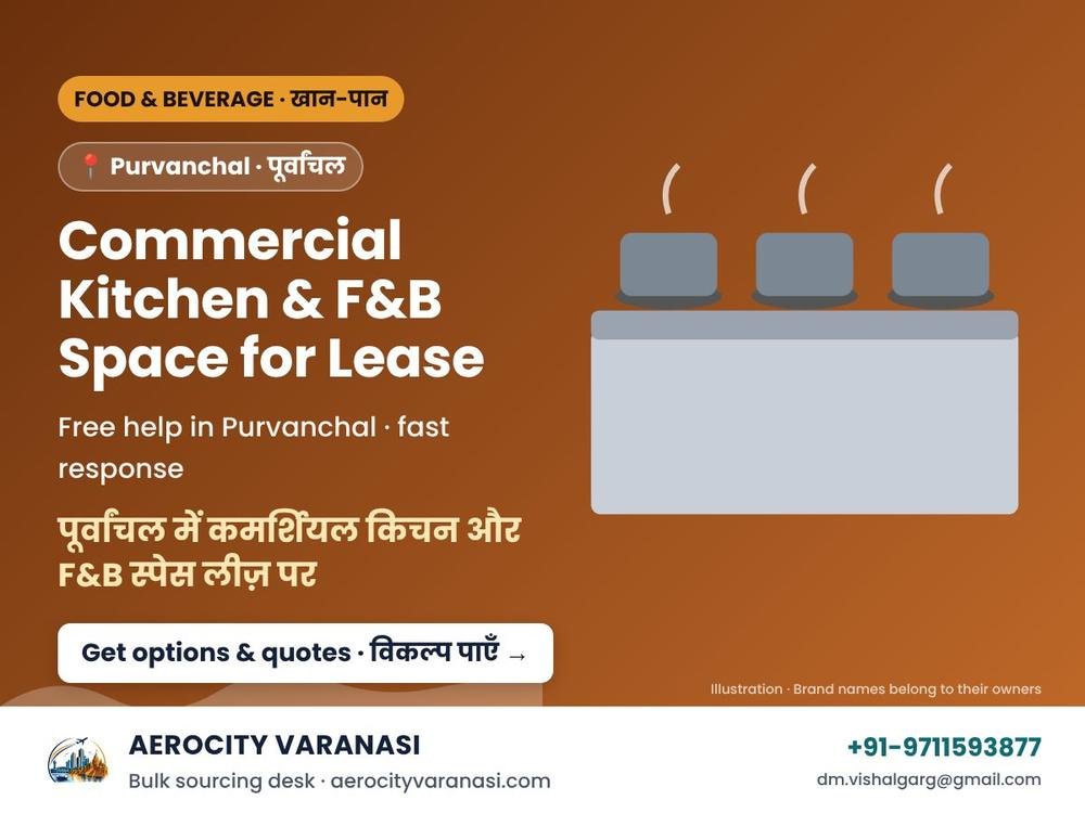 Commercial Kitchen & F&B Space for Lease in Purvanchal