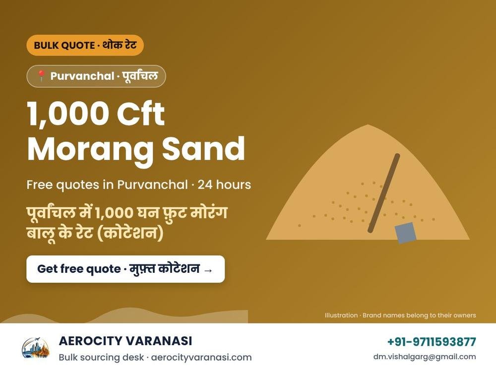 1,000 Cft Morang Sand Quotes in Purvanchal