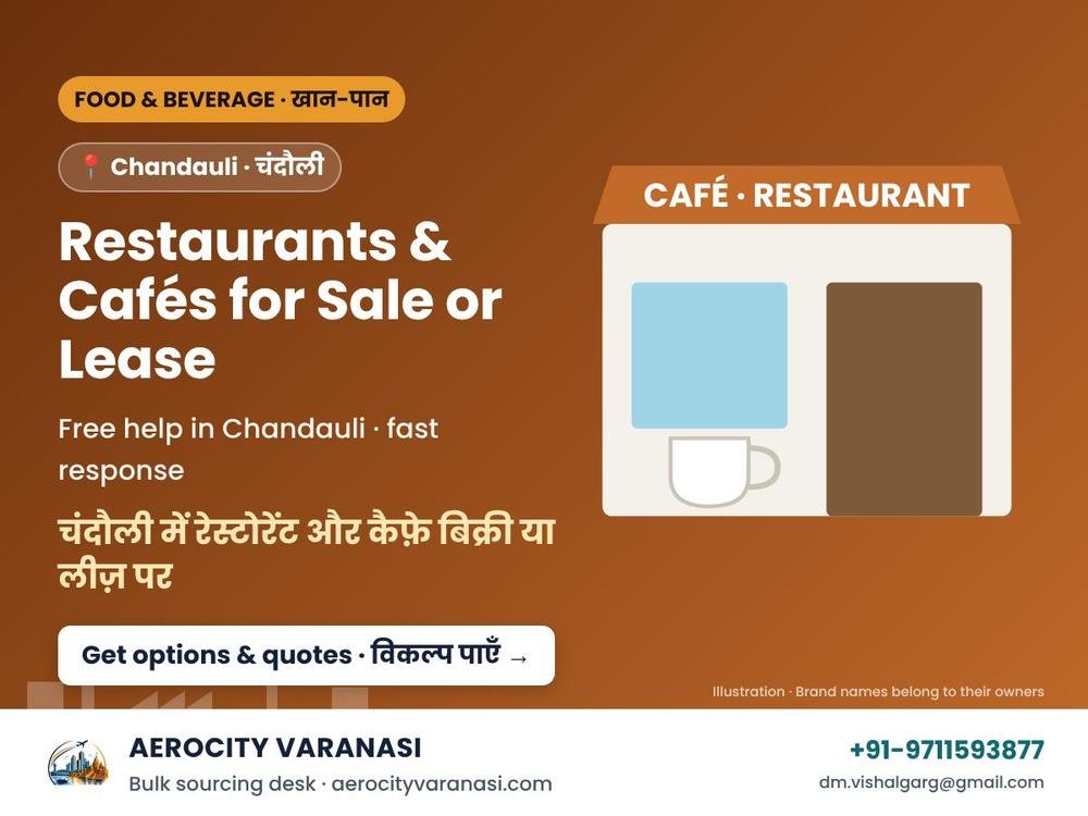 Restaurants & Cafés for Sale or Lease in Chandauli