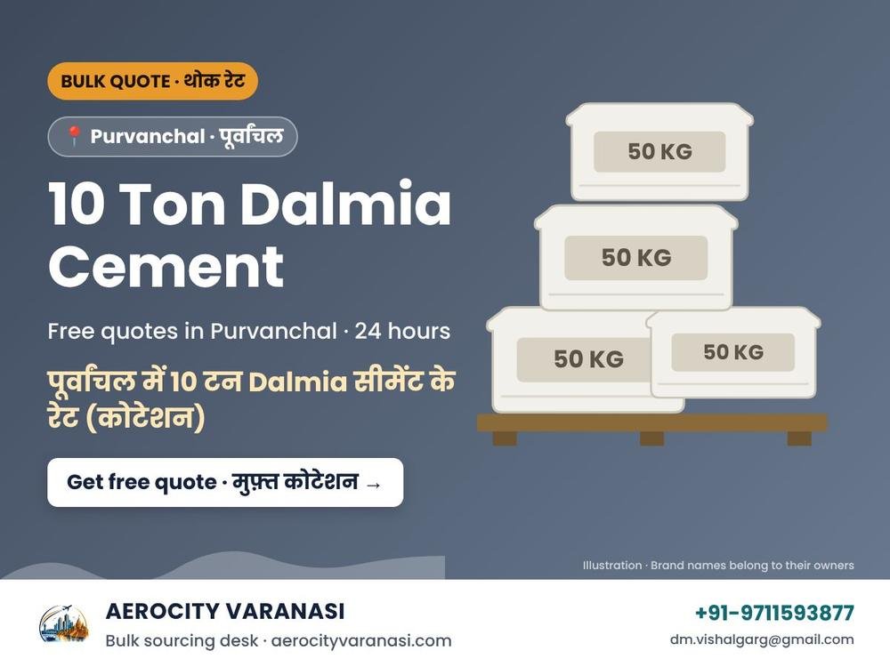 10 Ton Dalmia Cement Quotes in Purvanchal