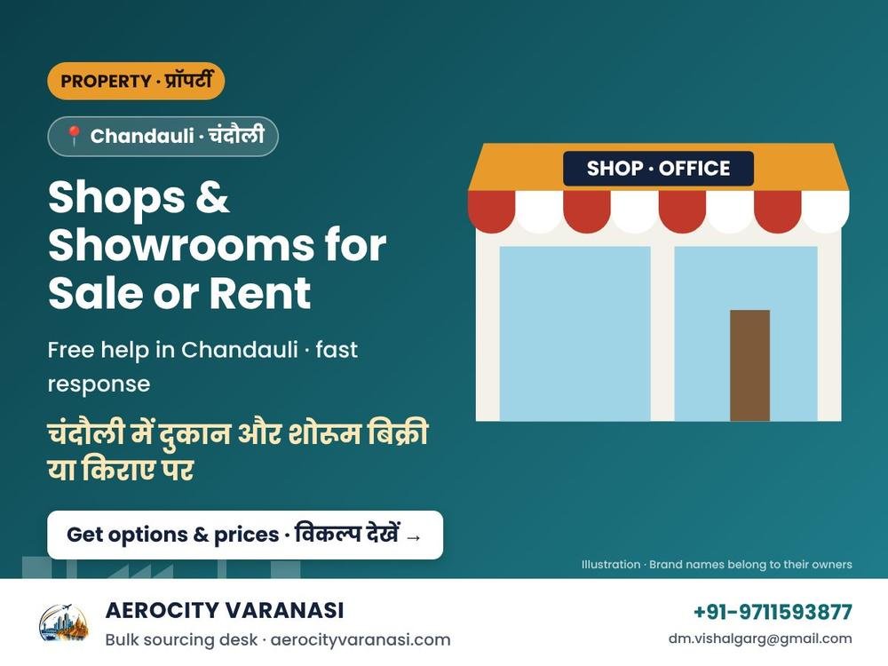 Shops & Showrooms for Sale or Rent in Chandauli