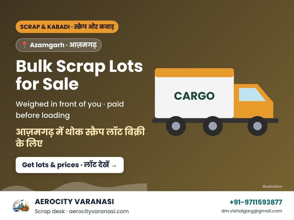 Bulk Scrap Lots for Sale in Azamgarh – Iron, Paper & Plastic Supply for Recyclers