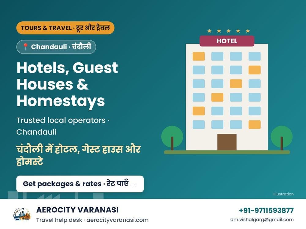 Hotels, Guest Houses & Homestays in Chandauli – Best Rates