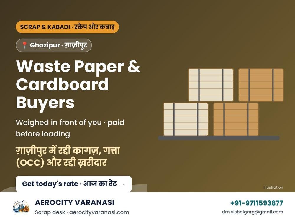 Waste Paper, Cardboard (OCC) & Raddi Buyers in Ghazipur