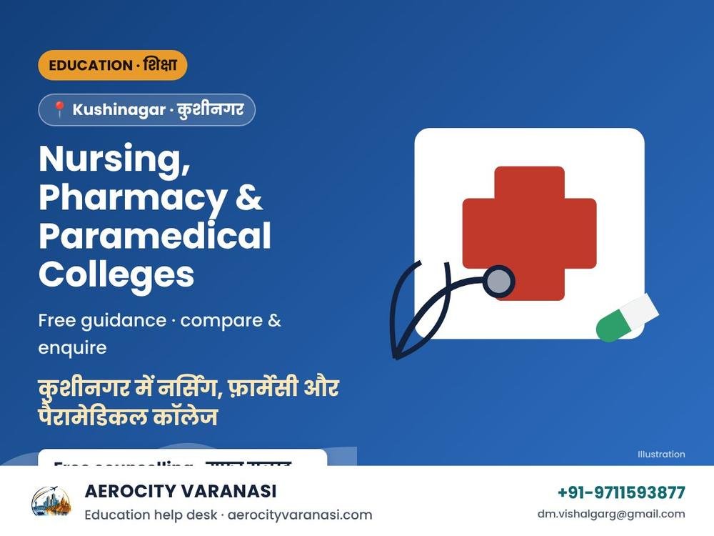 Nursing, Pharmacy & Paramedical Colleges in Kushinagar – Admission 2026