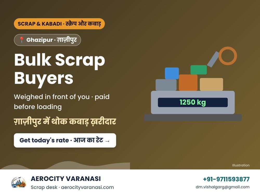 Bulk Scrap Buyers in Ghazipur – Sell Scrap in Bulk with Free Pickup