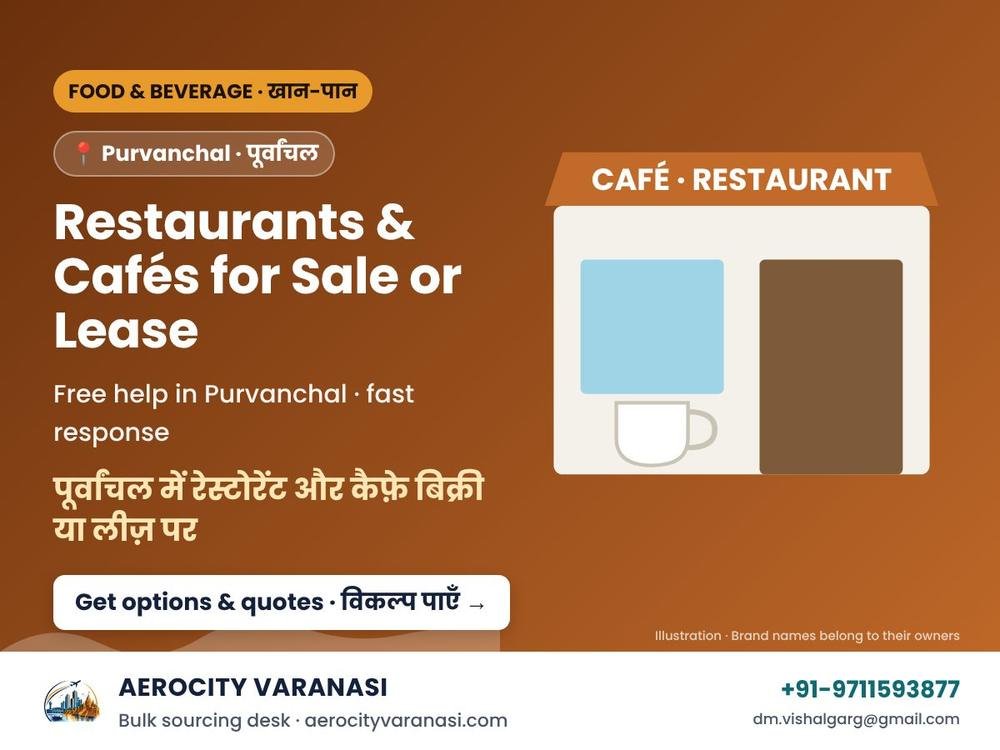 Restaurants & Cafés for Sale or Lease in Purvanchal