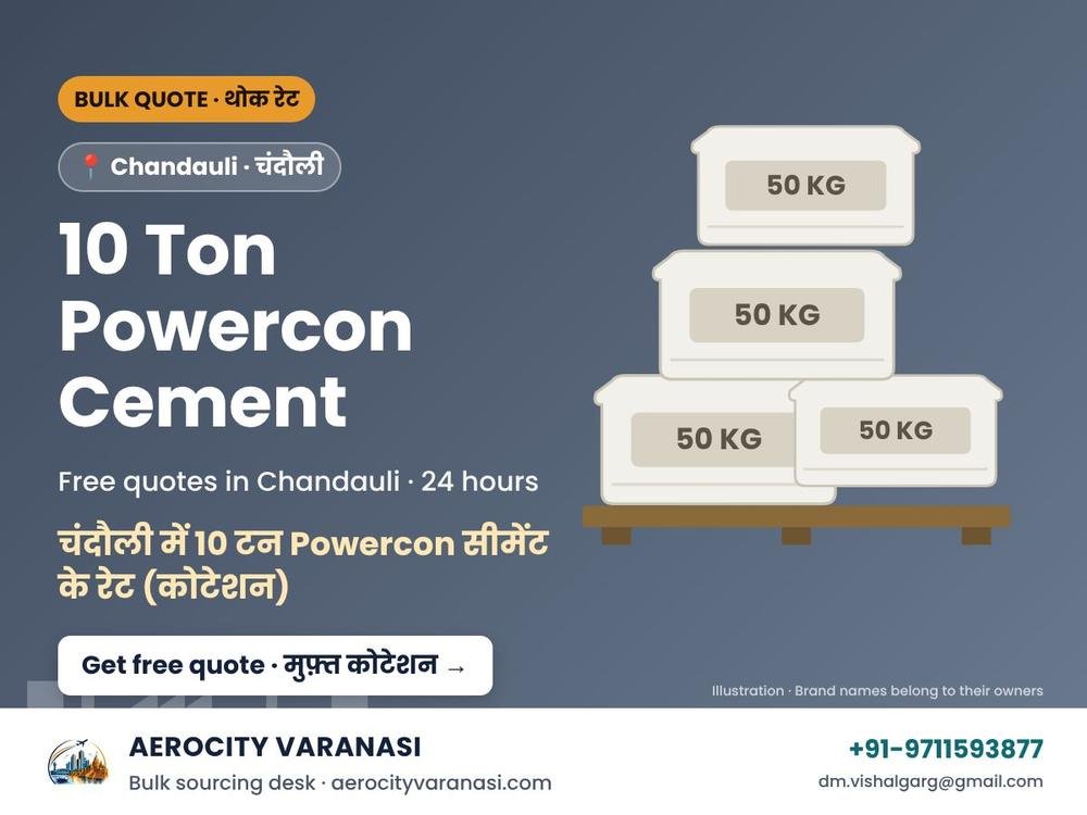 10 Ton Powercon Cement Quotes in Chandauli
