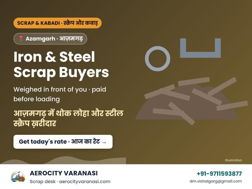 Bulk Iron & Steel Scrap Buyers in Azamgarh – MS, HMS & Cast Iron