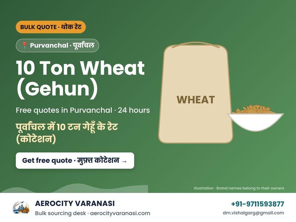 10 Ton Wheat (Gehun) Quotes in Purvanchal