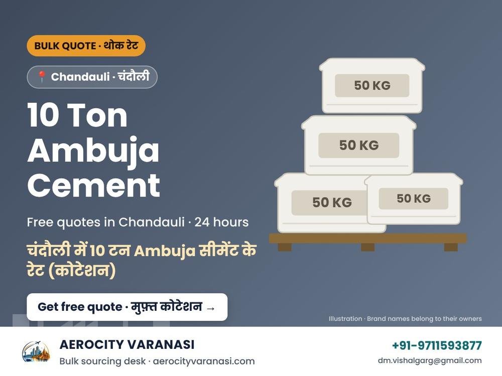 10 Ton Ambuja Cement Quotes in Chandauli