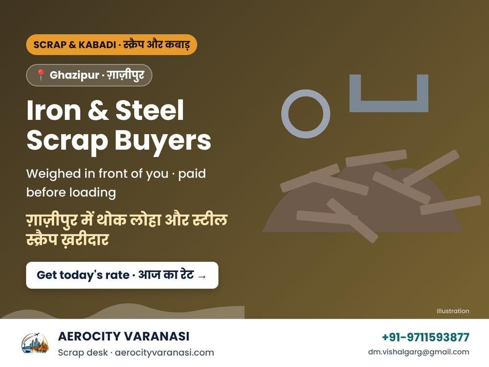 Bulk Iron & Steel Scrap Buyers in Ghazipur – MS, HMS & Cast Iron