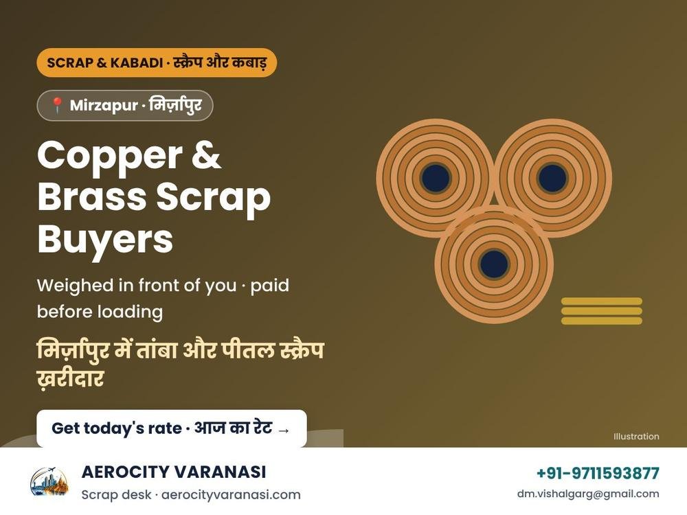 Copper & Brass Scrap Buyers in Mirzapur – Wire, Cable & Utensil Scrap