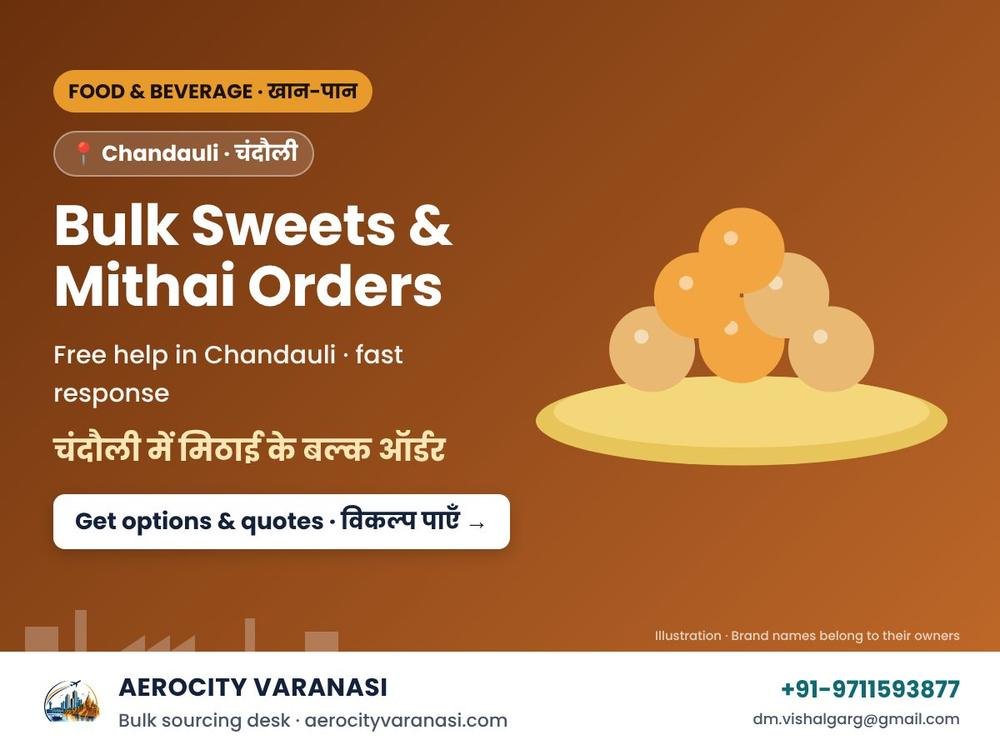 Bulk Sweets & Mithai Orders in Chandauli