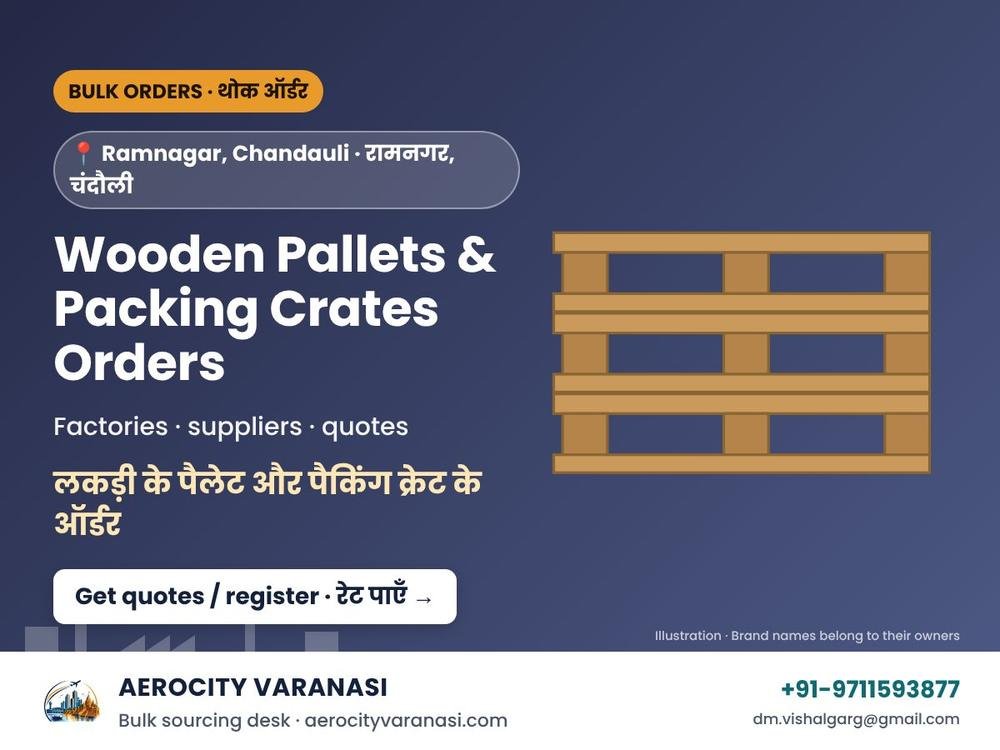Wooden Pallets & Packing Crates Orders – Ramnagar Industrial Area, Chandauli