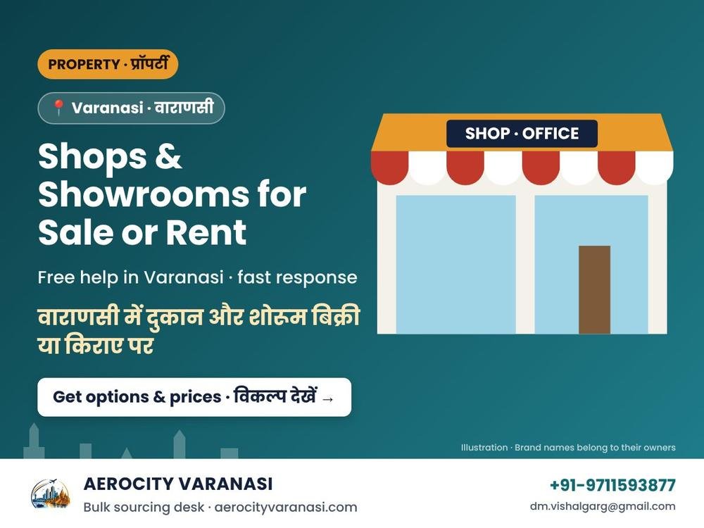 Shops & Showrooms for Sale or Rent in Varanasi