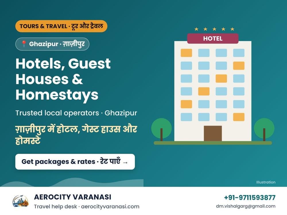 Hotels, Guest Houses & Homestays in Ghazipur – Best Rates