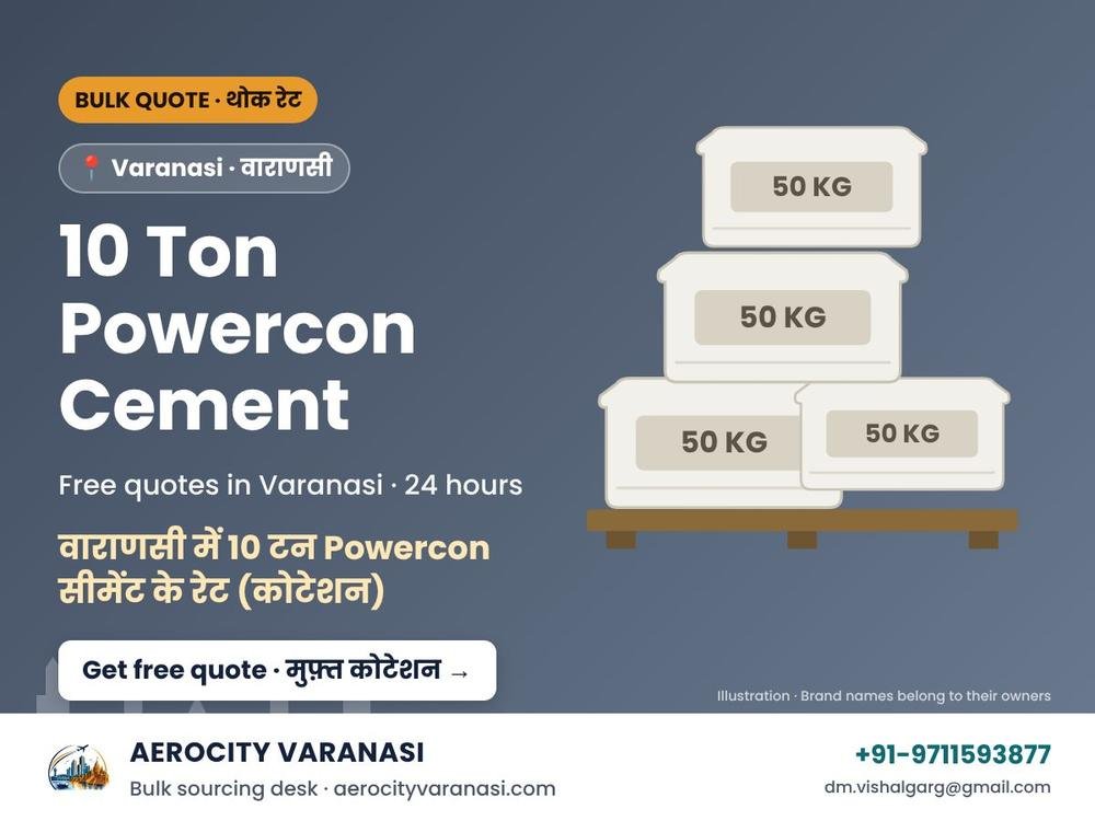 10 Ton Powercon Cement Quotes in Varanasi