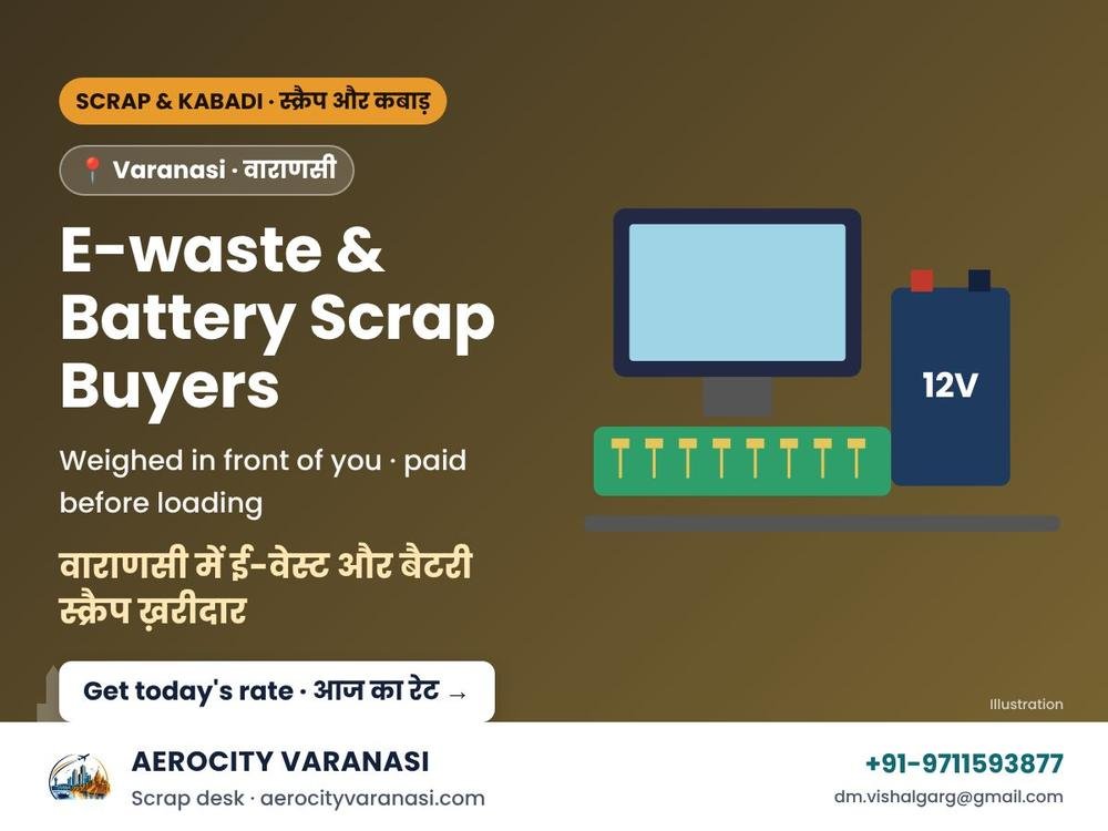 E-waste & Battery Scrap Buyers in Varanasi – Computers, Laptops & Inverter Batteries